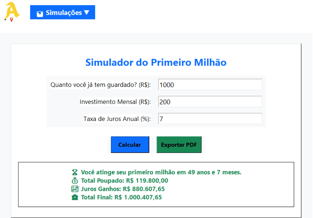 Simulador de Metas