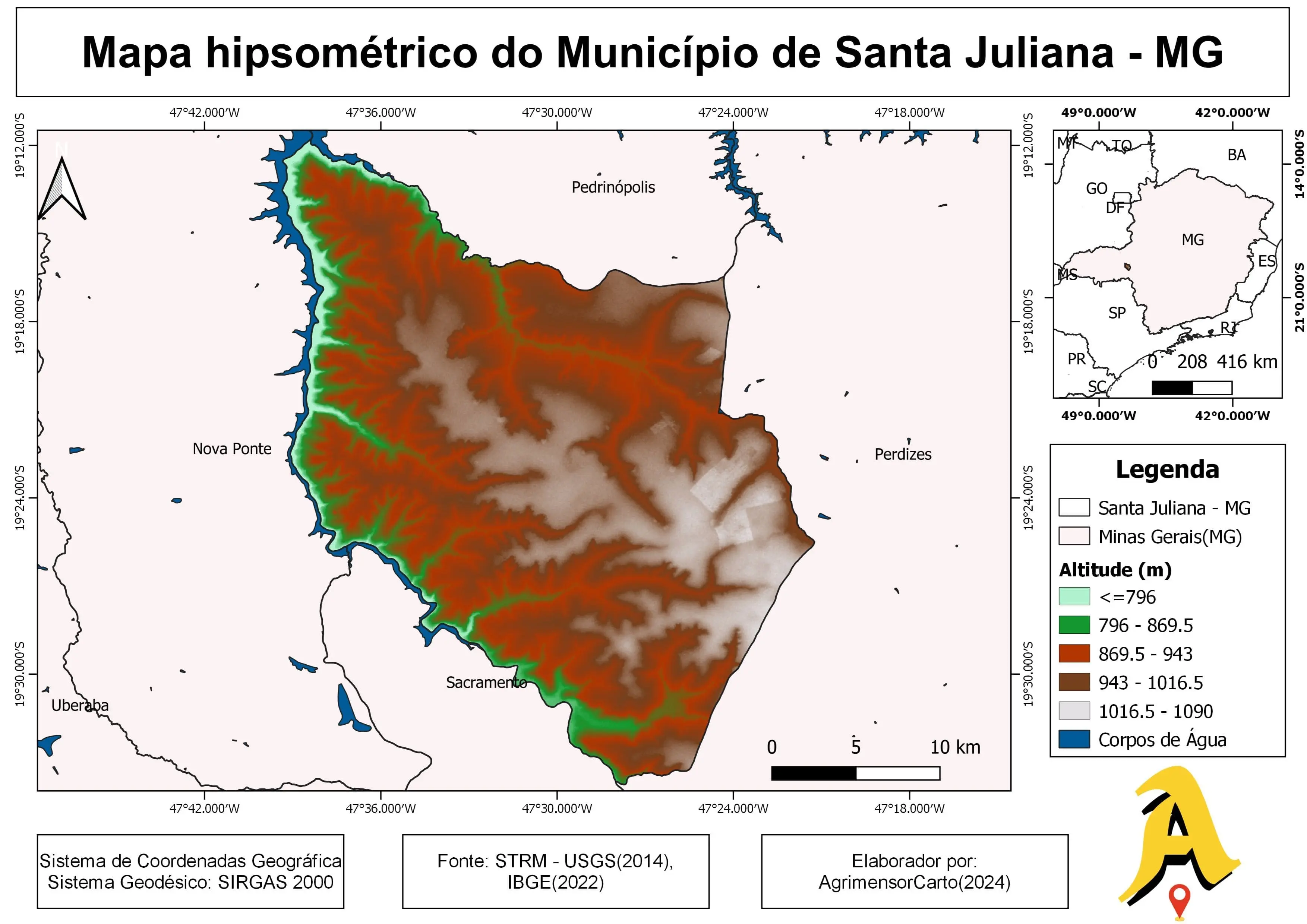 Mapa-Hipsométrico